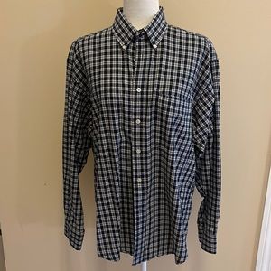 Haggar generations, long sleeve button down shirt, men’s medium 100% cotton